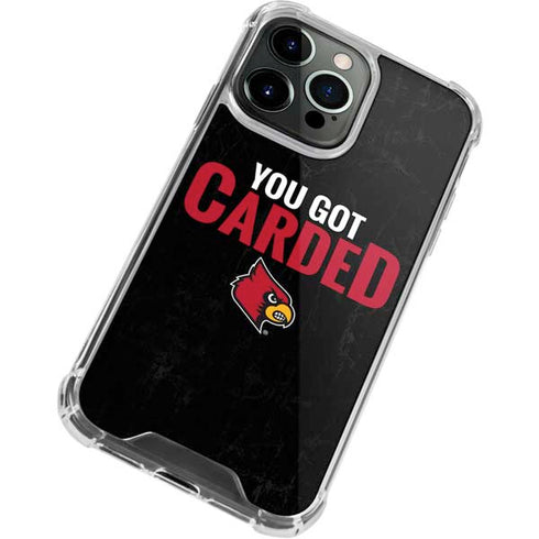 University of Louisville You Got Carded iPhone 13 Pro Max Clear Case