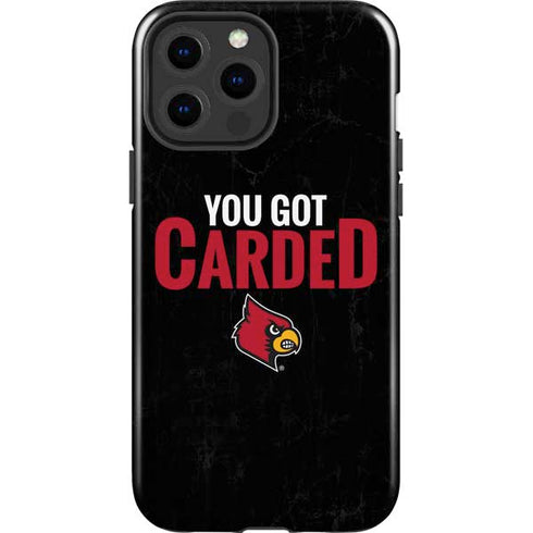 University of Louisville You Got Carded iPhone 13 Pro Max Impact Case