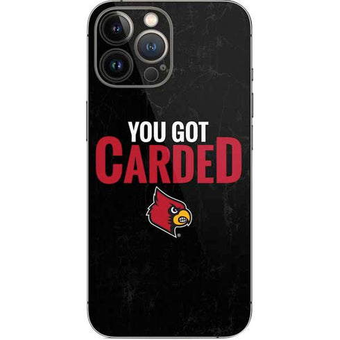 University of Louisville You Got Carded iPhone 13 Pro Max Skin