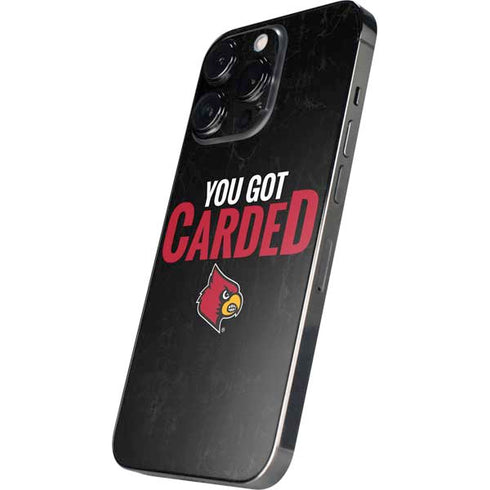 University of Louisville You Got Carded iPhone 13 Pro Max Skin