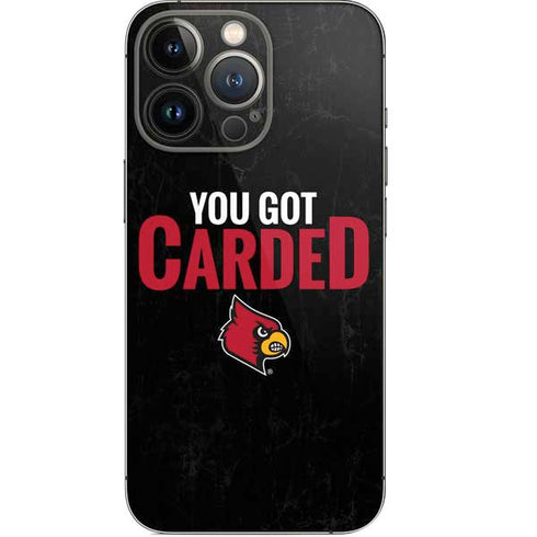 University of Louisville You Got Carded iPhone 13 Pro Skin