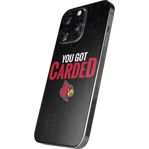 University of Louisville You Got Carded iPhone 13 Pro Skin