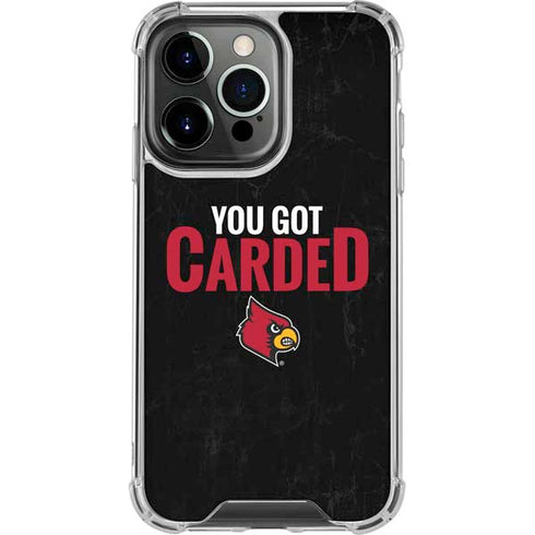 University of Louisville You Got Carded iPhone 14 Pro Clear Case