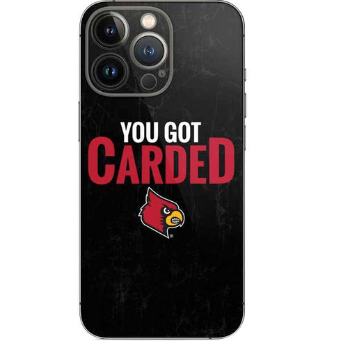 University of Louisville You Got Carded iPhone 14 Pro Skin
