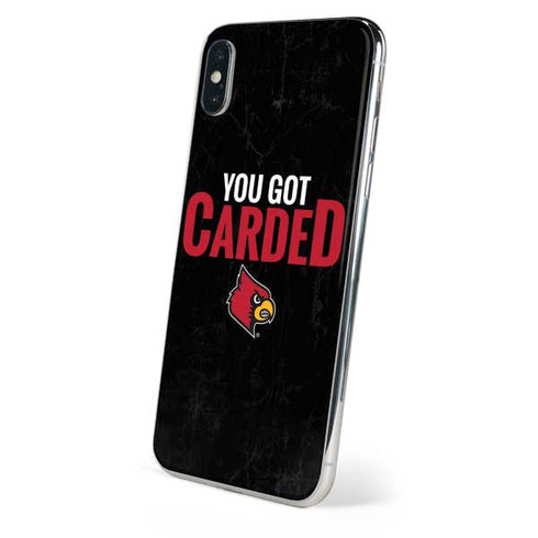 University of Louisville You Got Carded iPhone X Skin