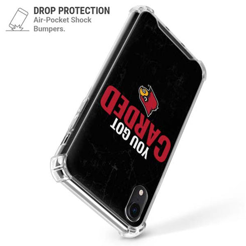 University of Louisville You Got Carded iPhone XR Clear Case