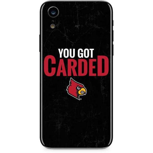 University of Louisville You Got Carded iPhone XR Skin