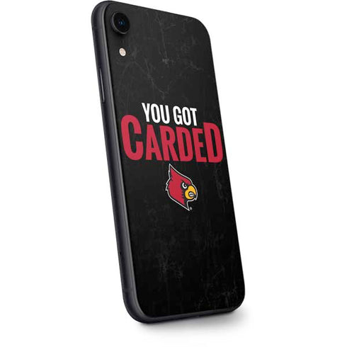 University of Louisville You Got Carded iPhone XR Skin
