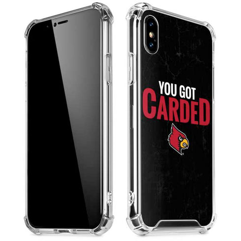 University of Louisville You Got Carded iPhone XS Max Clear Case
