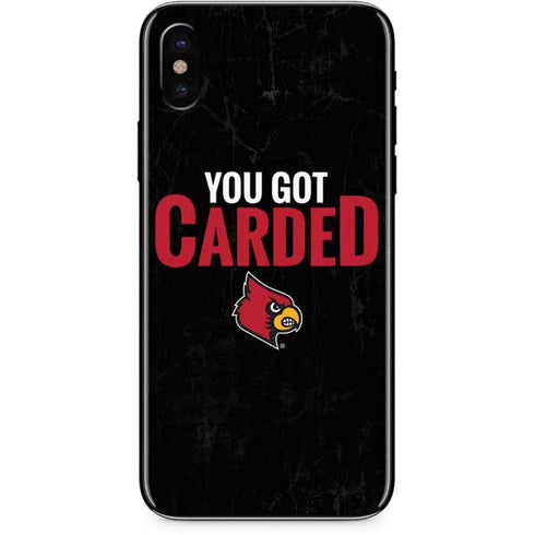University of Louisville You Got Carded iPhone XS Max Skin
