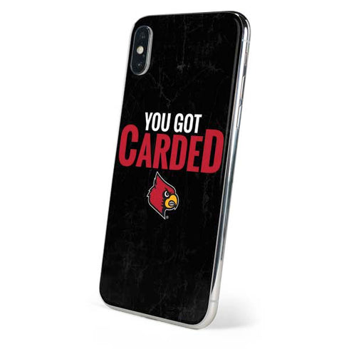 University of Louisville You Got Carded iPhone XS Max Skin