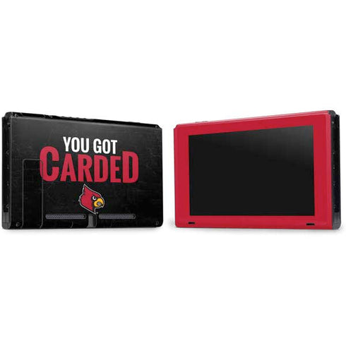University of Louisville You Got Carded Nintendo Switch Bundle Skin