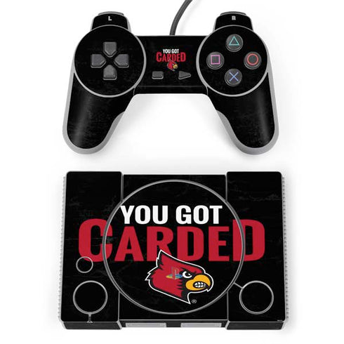University of Louisville You Got Carded PlayStation Classic Bundle Skin