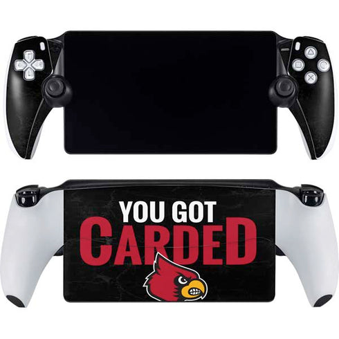 University of Louisville You Got Carded PlayStation Portal Remote Player Skin