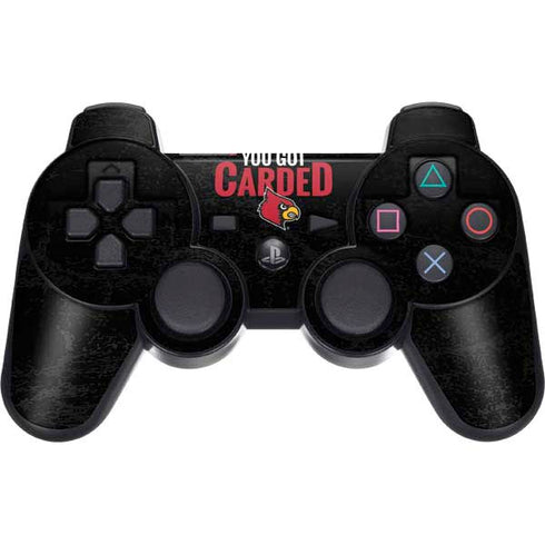 University of Louisville You Got Carded PS3 Dual Shock wireless controller Skin