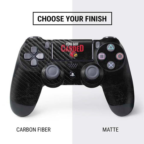 University of Louisville You Got Carded PS4 Controller Skin
