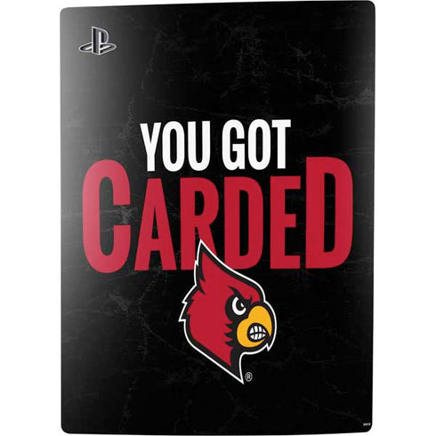 University of Louisville You Got Carded PS5 Console Skin