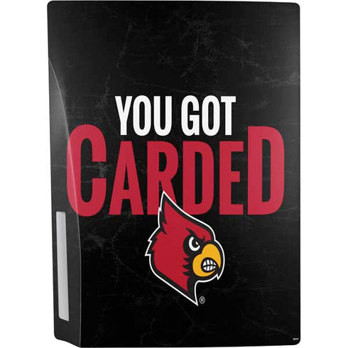 University of Louisville You Got Carded PS5 Console Skin