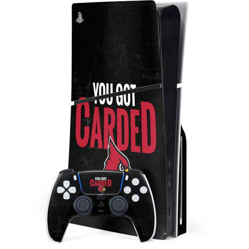University of Louisville You Got Carded PS5 Slim Disk Bundle Skin