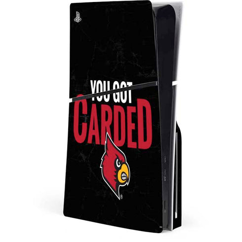 University of Louisville You Got Carded PS5 Slim Disk Console Skin