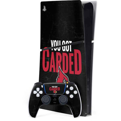 University of Louisville You Got Carded PS5 Slim Digital Edition Bundle Skin