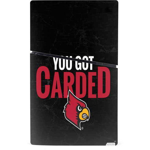 University of Louisville You Got Carded PS5 Slim Digital Edition Bundle Skin