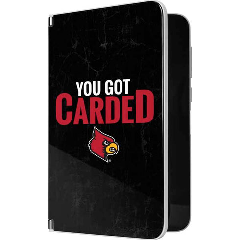 University of Louisville You Got Carded Surface Duo Skin