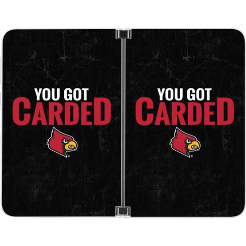 University of Louisville You Got Carded Surface Duo Skin