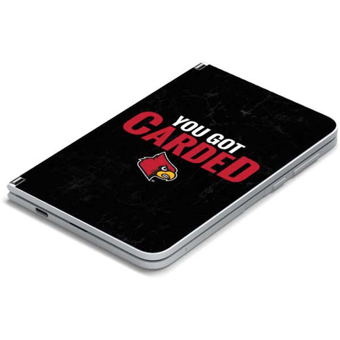University of Louisville You Got Carded Surface Duo Skin