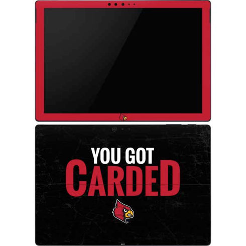 University of Louisville You Got Carded Surface Pro 6 Skin