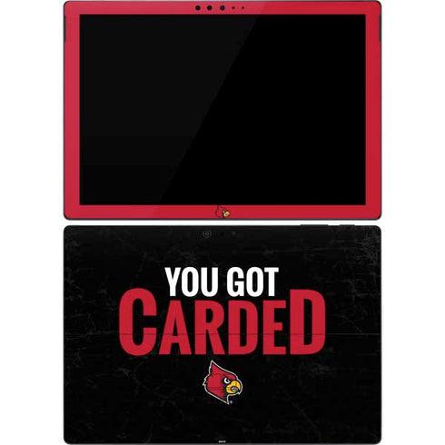University of Louisville You Got Carded Surface Pro 7 Skin