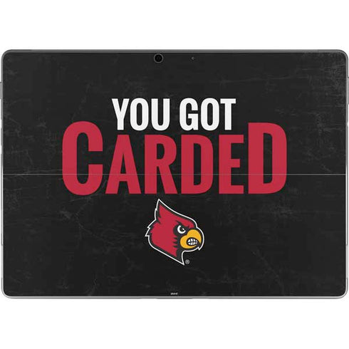 University of Louisville You Got Carded Surface Pro 9 Skin