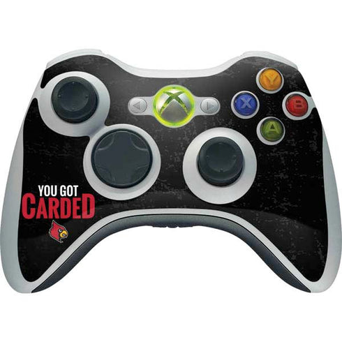 University of Louisville You Got Carded Xbox 360 Wireless Controller Skin