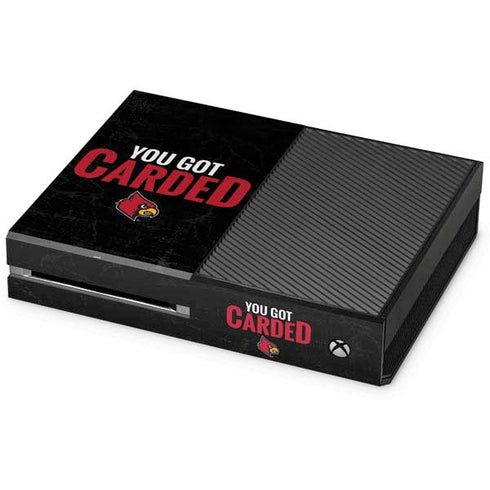 University of Louisville You Got Carded Xbox One Console Skin