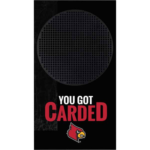 University of Louisville You Got Carded Xbox Series S Console Skin