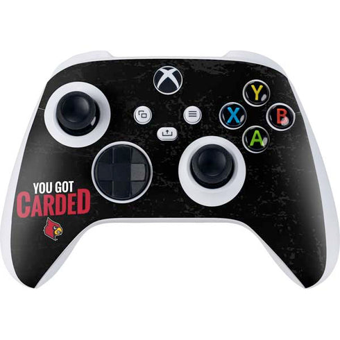 University of Louisville You Got Carded Xbox Series S Controller Skin
