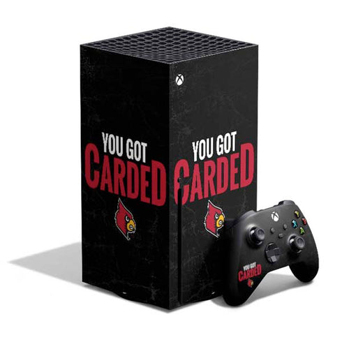 University of Louisville You Got Carded Xbox Series X Bundle Skin