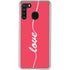 Love Banner Galaxy A21 Clear Case