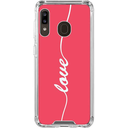 Love Banner Galaxy A30 Clear Case