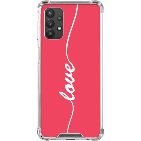 Love Banner Galaxy A32 5G Clear Case