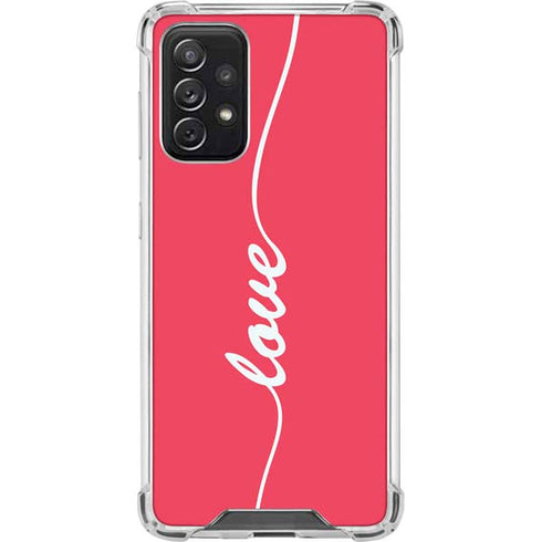 Love Banner Galaxy A72 5G Clear Case