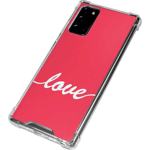 Love Banner Galaxy Note20 5G Clear Case