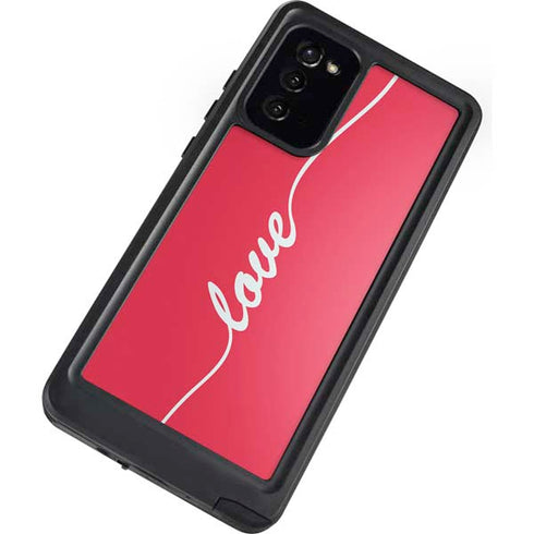Love Banner Galaxy Note20 5G Waterproof Case