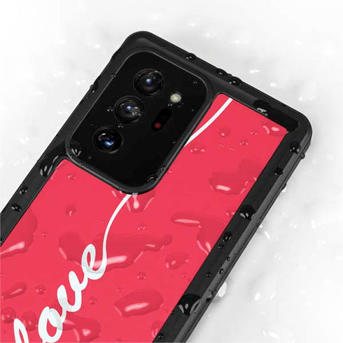 Love Banner Galaxy Note20 Ultra 5G Waterproof Case