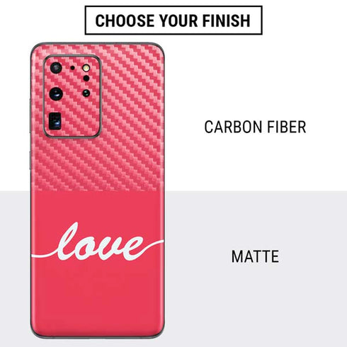 Love Banner Galaxy S20 Ultra 5G Skin