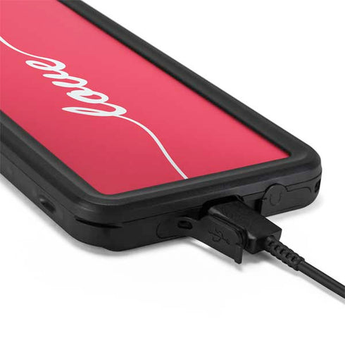 Love Banner Galaxy S20 Waterproof Case