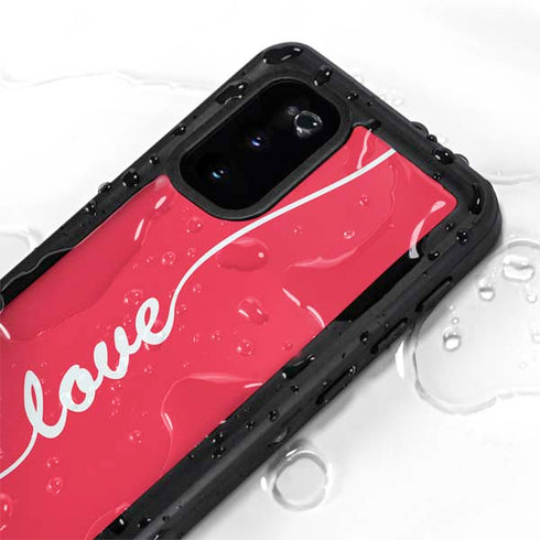 Love Banner Galaxy S20 Waterproof Case