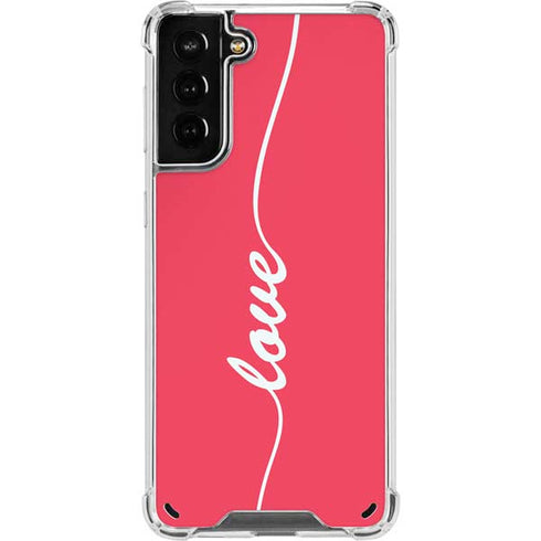 Love Banner Galaxy S21 Plus 5G Clear Case