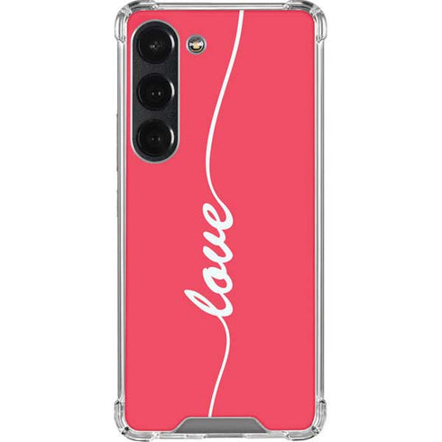 Love Banner Galaxy S23 Clear Case