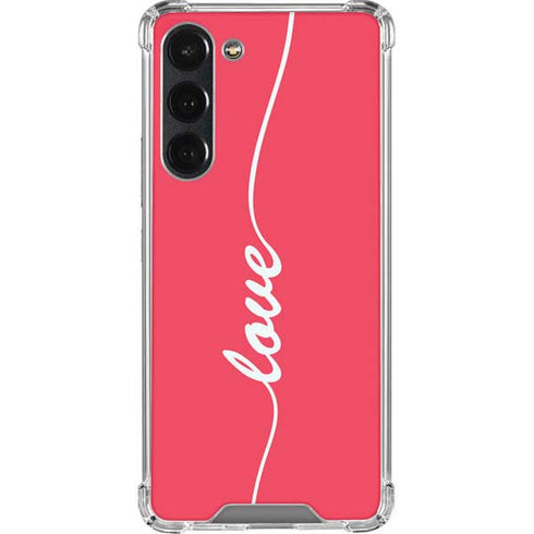 Love Banner Galaxy S23 Plus Clear Case